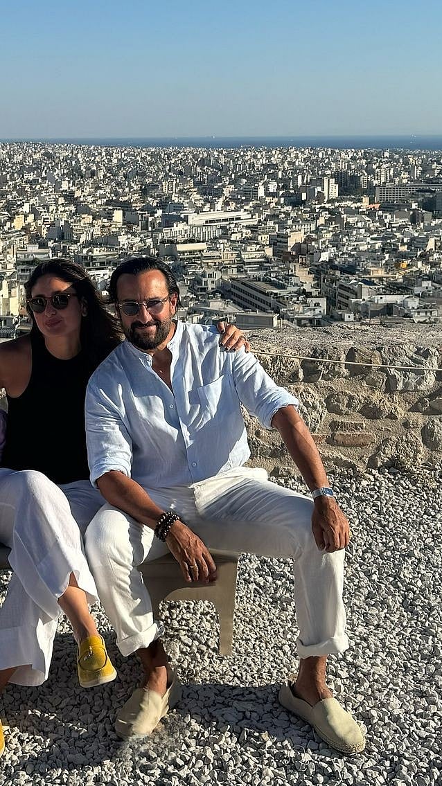 kareenakapoorkhan/instagram : Kareena and Saif in Greece
